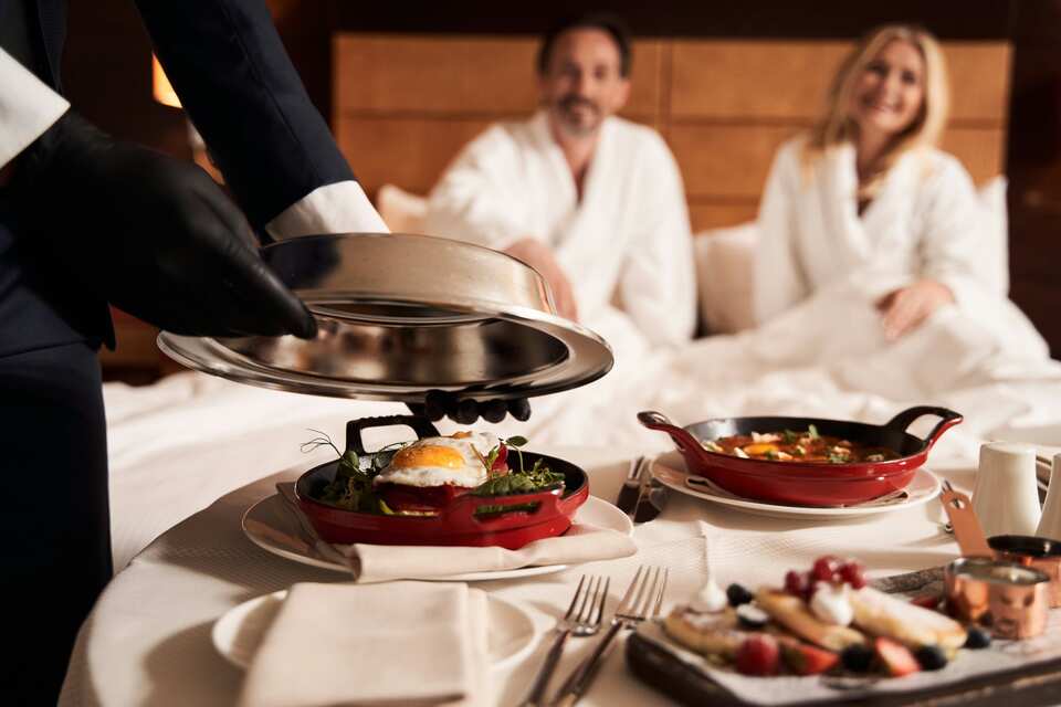 Luxury hotel room service